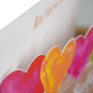 Greeting card with cutout "Alles Liebe zum Geburtstag. Happy Birthday"