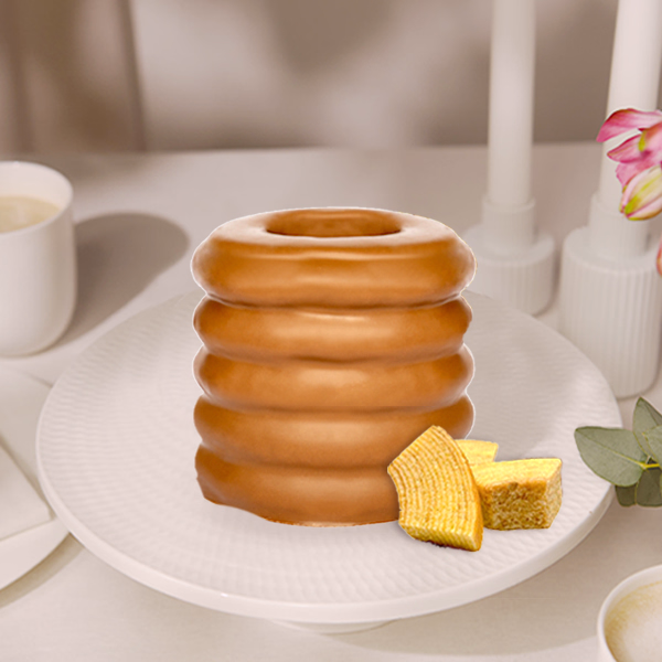 Pyramid Cake with Fine Milk Chocolate Coating