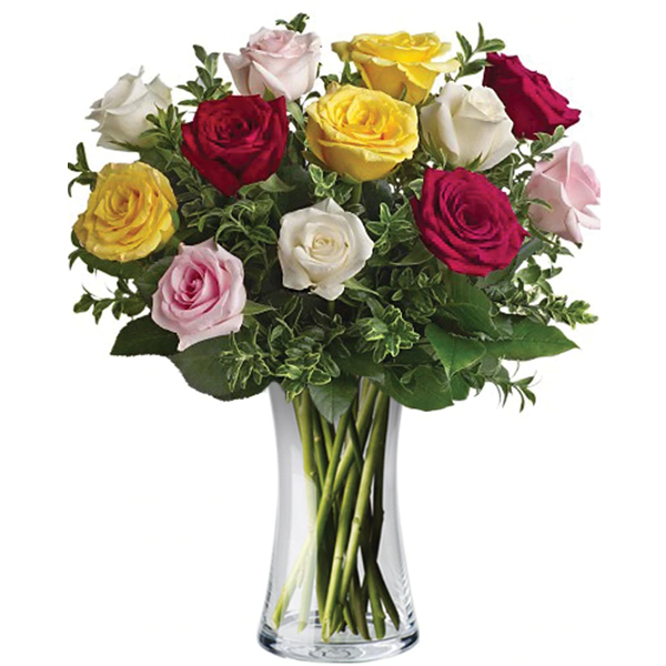 Bunter Rosenstrauß - Lieferung Neuseeland - Blumen online nach ...