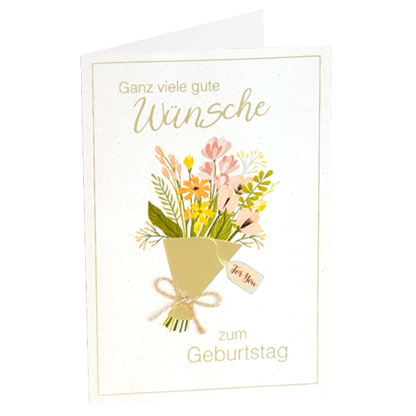 Motivkarte "Ganz viele gute Wünsche zum Geburtstag"