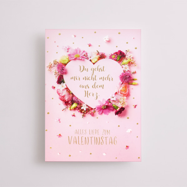 Greeting Card „Du gehst mir nicht mehr aus dem Herz“