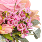 Blumenarrangement Danke mit 2 Ferrero Rocher