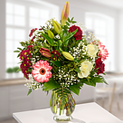 Blumenstrauß Blumenwunder mit Vase & 2 Ferrero Rocher
