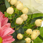 Blumenstrauß Frühlingsmorgen mit Vase & Ferrero Giotto 3er