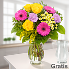 Blumenstrauß Blütenromanze mit Vase