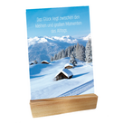 Wooden stand for postcards - incl. Four Seasons postcards