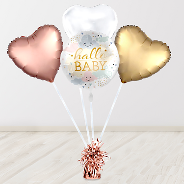 Heliumballon-Geschenk "Hallo Baby"