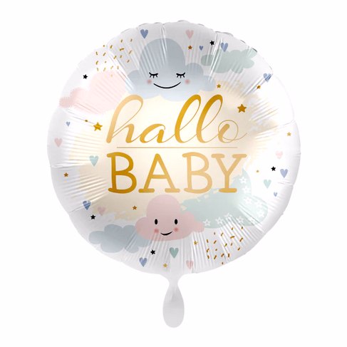 Helium Balloon Gift „Hallo Baby“