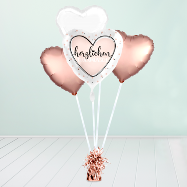 Helium Balloon Gift "Happy Birthday" rose gold Helium Balloon Gift "Happy Birthday" rose gold