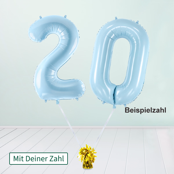 Heliumballon-Geschenk XXL-Zahlen