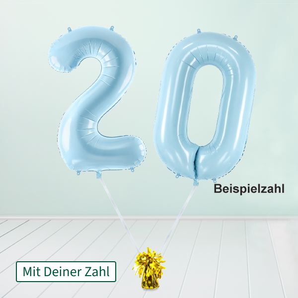 Heliumballon-Geschenk XXL-Zahlen