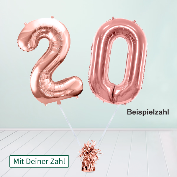 Heliumballon-Geschenk XXL-Zahlen