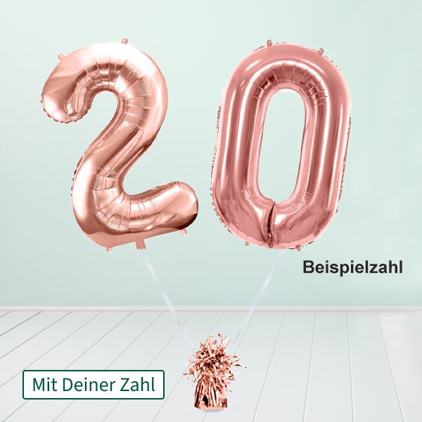 Heliumballon-Geschenk XXL-Zahlen