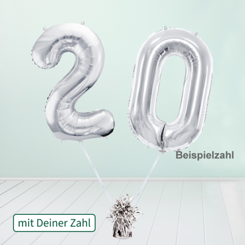 Heliumballon-Geschenk XXL-Zahlen