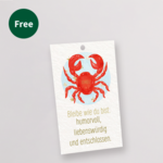 Zodiac Sign Flowercard „Cancer“