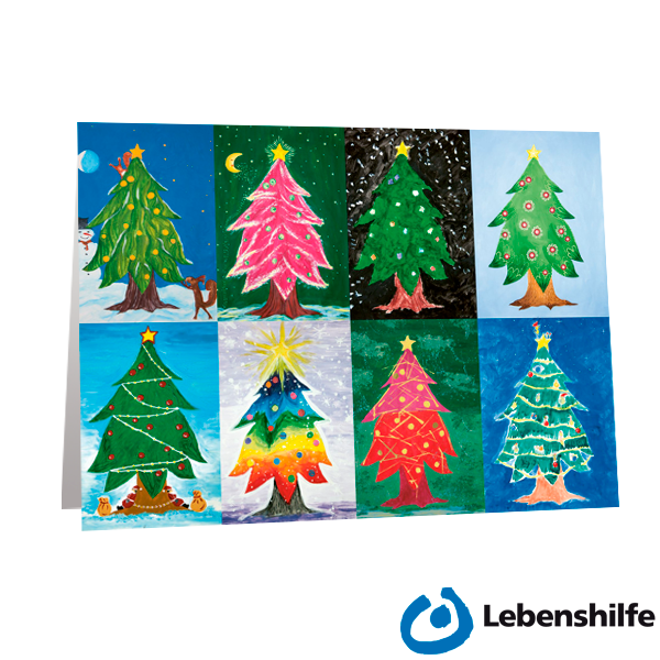 Motivkarte Lebenshilfe "Mein Tannenbaum"