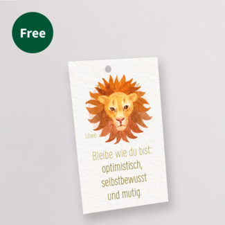 Zodiac Sign Flowercard „Leo“