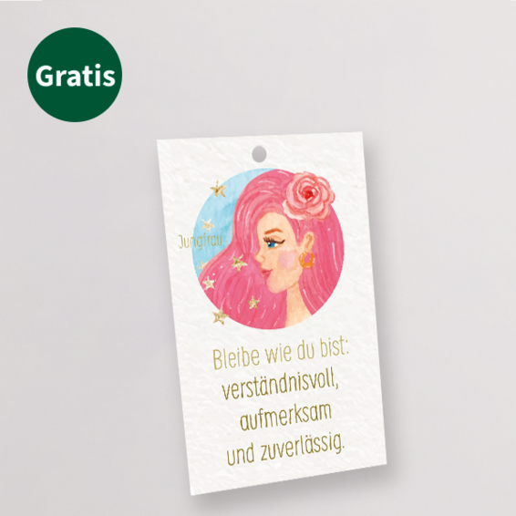 Sternzeichen-Blumenstecker „Jungfrau“