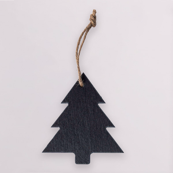 Christmas decoration slate pendant