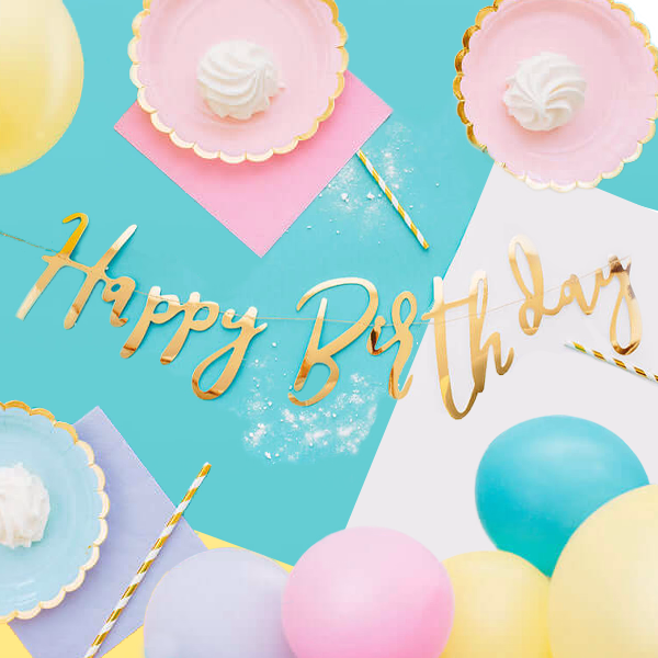 Girlande "Happy Birthday"