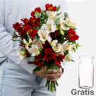 Blumenstrauß Alstromerientraum mit Vase