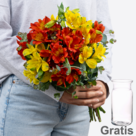Blumenstrauß Herbsttraum mit Vase