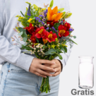 Blumenstrauß Blütenspiel mit Vase