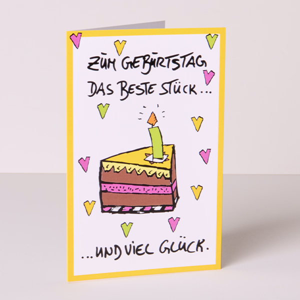 Motivkarte Geburtstagstorte