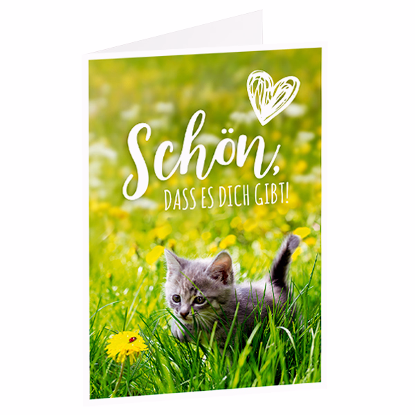 Motivkarte „Schön dass es Dich gibt“