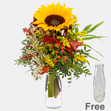 Flower Bouquet Lebenslust with vase