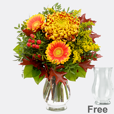 Flower Bouquet Herbstsymphonie with vase