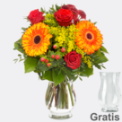 Blumenstrauß Landpartie mit Vase