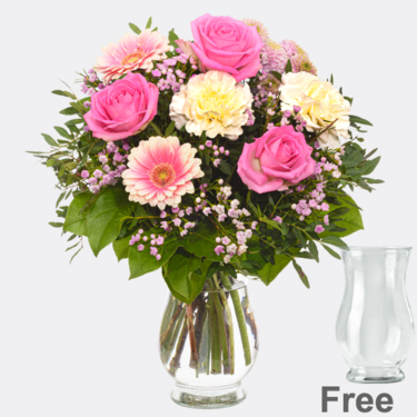 Flower Bouquet Herbstglück with vase