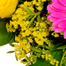 Blumenstrauß Herbstfrische mit Vase
