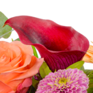 Premiumstrauß Herbstduft mit Premiumvase & Ferrero Raffaello