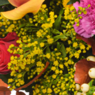Premiumstrauß Herbstfreude mit Premiumvase & Ferrero Raffaello