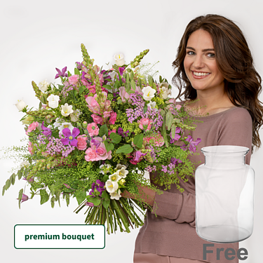 Premium Bouquet Helena with premium vase