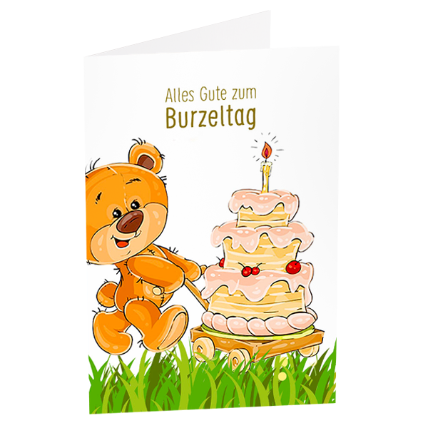 Motivkarte "Alles Gute zum Burzeltag"