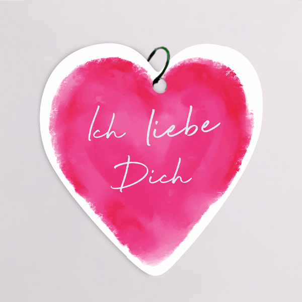 Blumenstecker „Ich liebe Dich“