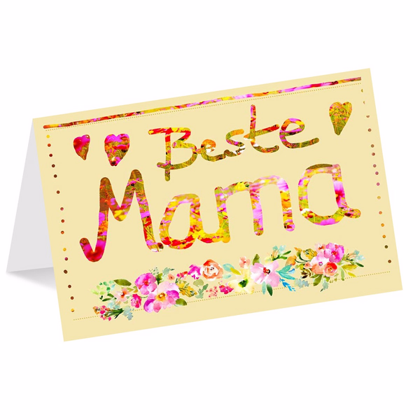 Grußkarte „Beste Mama“