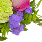 Flower Bouquet Farbenfroh with vase & Ferrero Raffaello