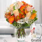 Blumenstrauß Blumenwunder mit Vase & Ferrero Raffaello