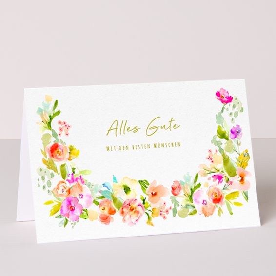 Greeting Card with Best Wishes