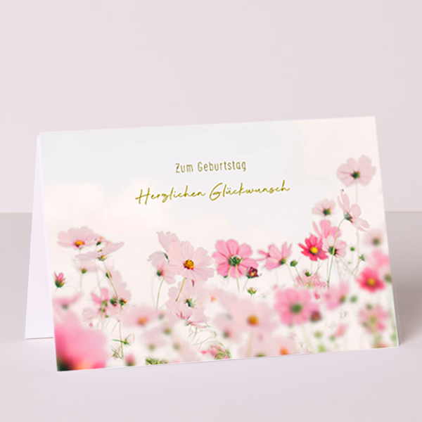 Grußkarte „Zum Geburtstag“