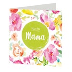 Quadratische Grußkarte „Beste Mama“