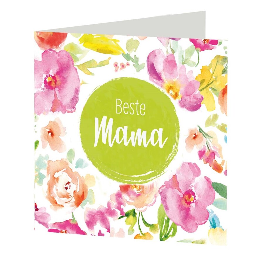 Quadratische Grußkarte "Beste Mama"