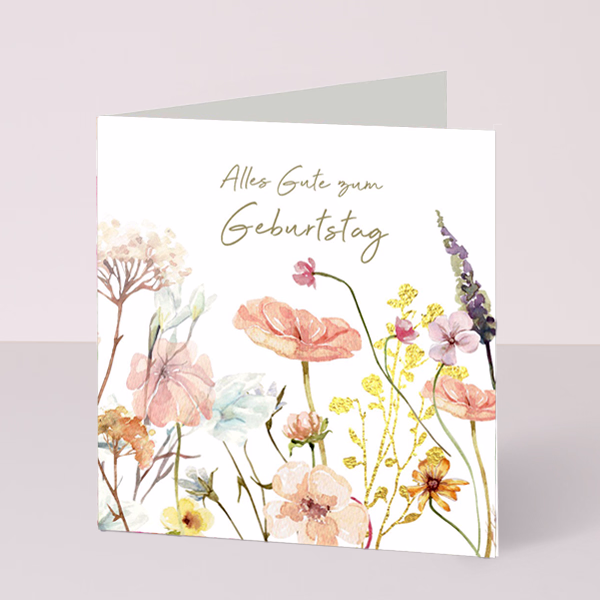 Grußkarte „Alles Gute zum Geburtstag“