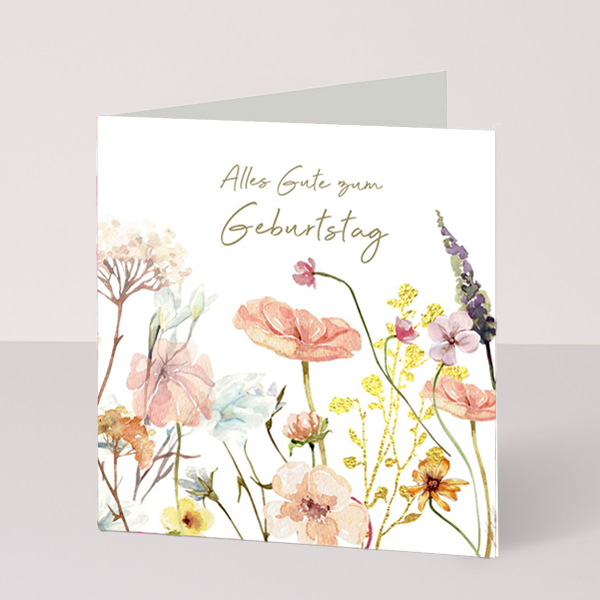 Grußkarte „Alles Gute zum Geburtstag“