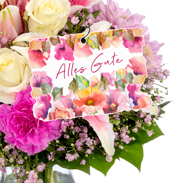 Blumenstecker "Alles Gute"