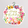 Blumenstecker „Happy Birthday“
